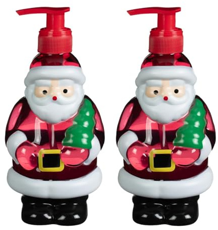 Christmas Novelty Hand Wash 300ml x Pack of 2 - Santa - the Perfect Item to Make You and Your Guests Feel Festive While Washing Your Hands