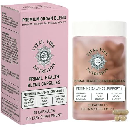 Grass Fed Beef Liver Capsules for Women and Men – 700mg Freeze Dried Desiccated Organs – Nutrient Source for Joints, Bones, Hair, Skin, Nails & Daily Energy – 90 Pasture-Raised Capsules