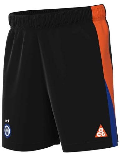 Inter Mailand 2026 Stadium Se Nike ACG Replika-Fußball-Shorts Mit Dri-Fit-Technologie Für Ältere Kinder, Black/Safety Orange, IB3540-010, L