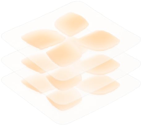 Corrector de Orejas en Forma de V 12 Parches de Silicona Beige | Diseño Invisible y Transpirable, para Contorno Facial, Pegatinas para Pegar las Orejas, Uso Cosmético