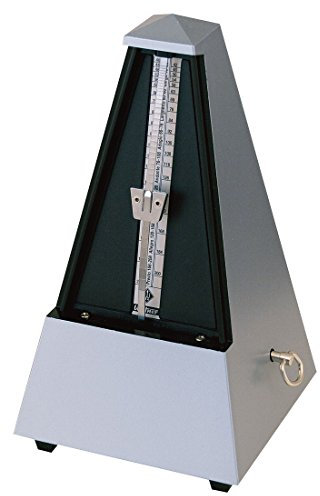 Wittner 903506 Taktell Pyramidenform Metronom Kunststoffgehäuse ohne Glocke dunkelsilber-matt