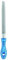 PFERD Werkstattfeile Halbrund-spitz, 200mm, halbrund-spitze Feile, Kreuzhieb H1 auf zwei Seiten, inkl. Ergonomie-Feilenheft, 11235206 – für die grobe Zerspanung und zum Schruppen geeignet