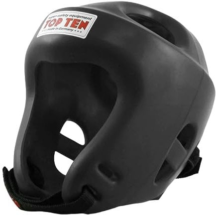 Top Ten Fight Kopfschutz schwarz schwarz S
