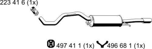 ERNST 243056 Endschalldämpfer