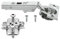Blum 71B3550 - Clip Top Blumotion cerniera angolare per l'arresto silenzioso degli sportelli, materiale di fissaggio incluso