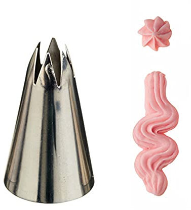 KitchenCraft 1 mittelgroße Spritztülle Stern offen