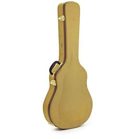 Gear4Music Gitarrenkoffer für Halbresonanzgitarre, Tweed