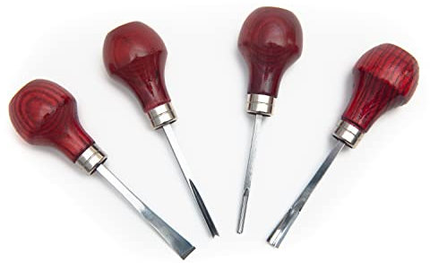 UJ Ramelson Premium Wood Carving Tools Set - Razor Sharp Woodworking Tools That Are Made In the USA - Wood Carving Set Features 4 Essential Components of a Wood Carving Kit for Beginners