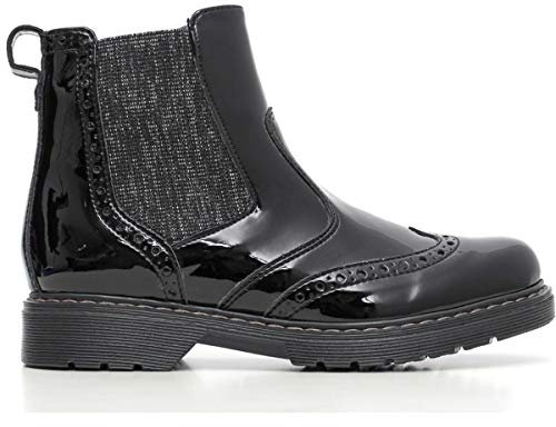 Nero Giardini Junior Tronchetto Stile Inglese in Vernice Ragazza A631802F - 100 (32, Diamond Nero)