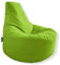PATCH HOME Gamer Kissen & Lounge Sitzsack – befüllbar mit Reißverschluss, gefüllt mit Styropor, geeignet für In- & Outdoor. Perfekt als Gaming Sessel Sitzkissen (Kiwi - Ø 75cm x Höhe 80cm)