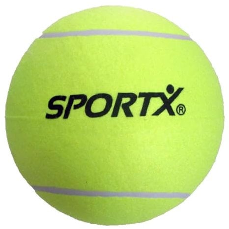 Sportx 0724049 Tennisball unter Druck, 1 Stück (S) Tennisball – Tennisbälle unter Druck, Gelb, XL, China, 1 Stück (S), 22 cm