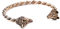 WINDALF Wikinger Männer Armreif WULF Ø 6.5 cm Viking Geri & Freki Wölfe Hochwertige Bronze