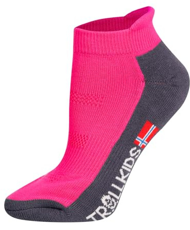 Trollkids Kids Hiking Low Cut Socks II 42, bright pink