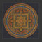 Mandala Kalachakra Druck Kunstdruck religiöses Wandbild Reproduktion schwarz 60x60 cm