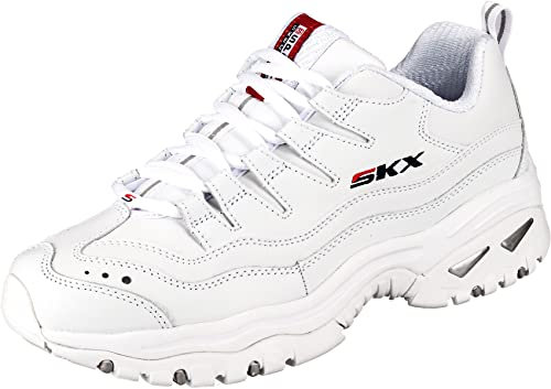 Skechers Energy Timeless Vision, Zapatillas Mujer, White/Red, 35.5 EU