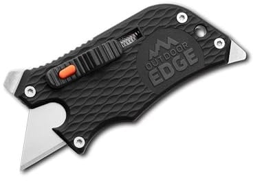 Outdoor Edge Unisex – Erwachsene SlideWinder Black Taschenmesser, Schwarz, 7