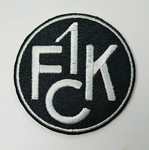 2stk FC Kaiserslautern schwarz Aufnäher Patch Football Fussball Soccer Club Iron on bügelbild aufbügler Badge