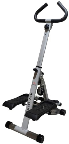 HOMCOM Stepper mit Griff, für Fitness, Aerobic, Zuhause, Grau