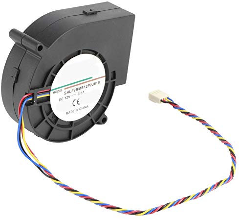 Ventilatore, 12V 3.8A 190CFM 45.6W 7500 RPM Ventilatore centrifugo Doppio cuscinetto a sfera Ventilatore d'aria Ventilatore Accessorio per barbecue