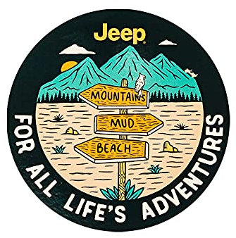 Jeep Vinyl-Aufkleber für alle Lebensabenteuer, 10,2 cm