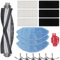 DingGreat Ersatzteil Kits für Ecovacs Deebot OZMO U2 DGN22 U2 Pro Roboter-Staubsauger - 1 Hauptbürste, 6 Seitenbürsten, 3 HEPA Filters, 3 Mikrofasermopptuch, 1 Reinigungsbürste