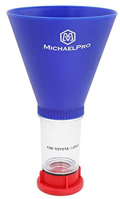 MichaelPro MP009075 Spill-Free Oil Funnel for Toyota, Lexus, BMW, Mercedes Benz and VW Vehicles | Hands-Free Design for Oil Changing, Saves Time and Effort
