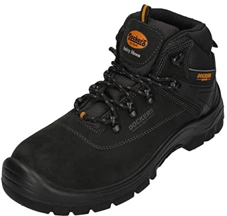 Dockers by Gerli Arbeitsschuhe Unisex Magic HIGH S3 Black, Größe:46 EU