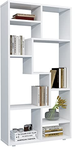 VCM Holz Standregal Bücherregal Medienregal Aufbewahrung Raumteiler Deko Regal Lanisa M