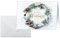 SIGEL DS089 Weihnachtskarten-Set Christmas wreath, A6 quer, 25 Karten mit Umschlägen, ideal zum Bedrucken, aus nachhaltigem Papier