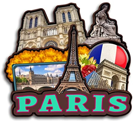 Kühlschrankmagnet Paris Frankreich, Holzkollektion, 3D-Holz, handgefertigt, Reise, Stadt, Souvenirs, Kühlschrankmagnet, Heimdekoration, Geschenk -1186