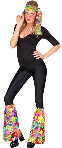 W WIDMANN MILANO Party Fashion - Hippie Set 60er / 70er Jahre, Stirnband und Stulpen, Hippie, Reggae, Flower Power