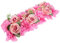 Warmhm Artificial Rose Dining Room Table Decor Decorate Flower Wall Decor Fake Flowers Floral Home Decor Decorations Fake Rose Flower Pink Fake Roses Silk Cloth Wedding 3d