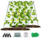 Gurken-Rankgitter, 121,9 x 122,9 cm, ein Rahmen, Gemüsestütze, abnehmbares Gartenblumen-Rankgitter, Pflanzenkletterrahmen, Pflanzenwachstums-Ständer, Rankgitter für Outdoor-Pflanzen, Blumen, Gemüse