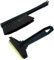Set - Murska Eiskratzer Auto mit Besen Eiskratzer Messing + Schneebesen Auto Besen Winter Scheibenkratzer Auto - Besen Auto Schnee - Schneefeger Auto Schneebürste Auto (Set L&P A054 + A059 Schwarz)