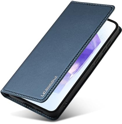 ZHOZEXIN Hülle Kompatibel Samsung Galaxy A54 5G, PU Leder, Flip Cover mit kartenfach, mit Geldbeutel,ständer Handyhülle für Samsung A54 (Blau)