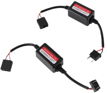 2 pezzi Decodificatore LED H7 Cancellatore di codici di errore – Soluzione anti-sfarfallio per cruscotto auto per DC 9V-16V – Installazione plug & play, compatibile con la mag