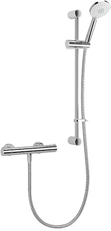 Mira Eco Thermostatic Cool Touch Bar Mixer Shower 3 Mode Head & Rail 2.1878.018