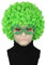 LeMarnia Grün Kurze Curly Afro Perücke Ferienparty Kostüm Perücke