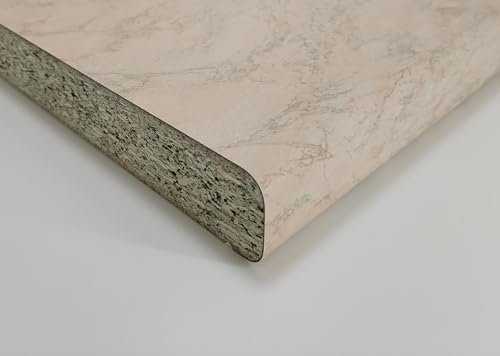 Generico Top Per Cucina Piano Cottura In Laminato Stratificato HPL sp mm 38 x 2400 x 600 - VARI COLORI (Niagara Rosa, cm 240x60)
