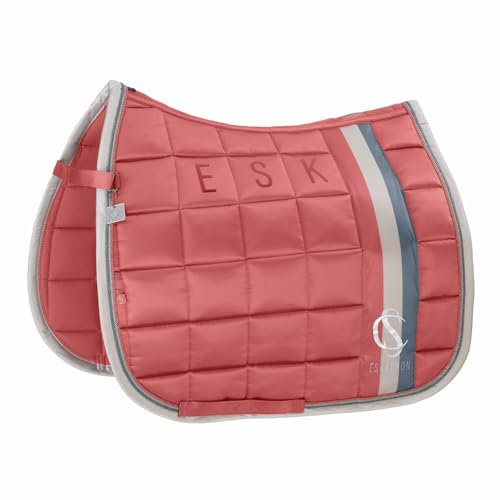 Eskadron Shetty-Schabracke Shetty-Sattelunterlage Classic Sports Big Sqaure Mattgloss, Größe:XXS, Farbe:Coral Blossom