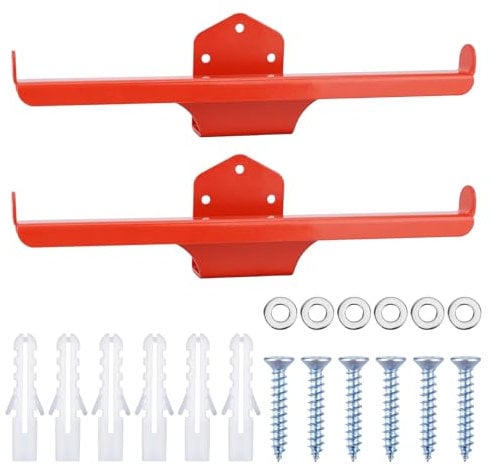 2pcs Backpack Blower Wall Mount, Heavy-Duty Backpack Leaf Blower Hanger Sprayer Rack Holder Chainsaw Hanger for Garage Garden Tools Organization Storage