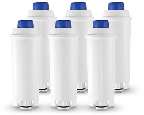 AquaStrata 6 Stücks Wasserfilter kaffeevollautomat Filter Ersatz für De'Longhi DLSC002 9310926 SER3017 5513292811 Inklusive Verschiedener Modelle von ECAM, ESAM