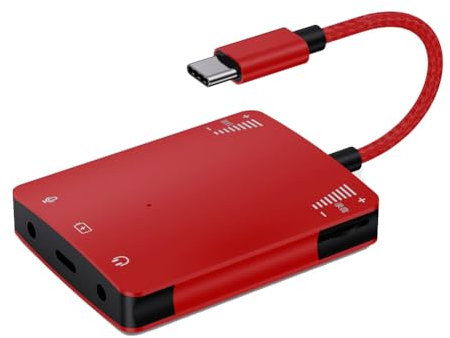 Gosera Interface Audio pour Enregistrement/Streaming en Direct et Podcasting. Carte Son Externe Universelle Plug-and-Play. Convertisseur Live B.