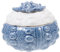 BESPORTBLE 1 Pièce Boîte à bijoux de style marin récipients de stockage avec couvercles cruche maison petit récipient en céramique avec couvercle pot de rangement en céramique Bleu