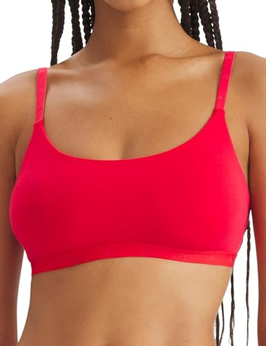 adidas Damen Scoop Bralette - Sport Active Essentials Cotton - Bustier - Bequeme Unterwäsche