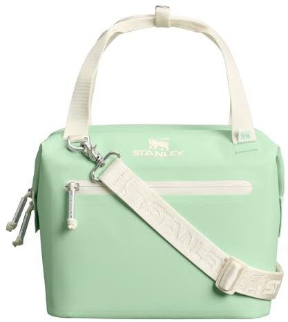 Stanley All Day Julienne Mini Soft Cooler Bag and Lunch Box 7.4 Quarts | 10 Can Cooler with Handles and Strap | Stays Cold for Hours | Insulated Travel Bag with Zipper | BPA-Free | Pistachio