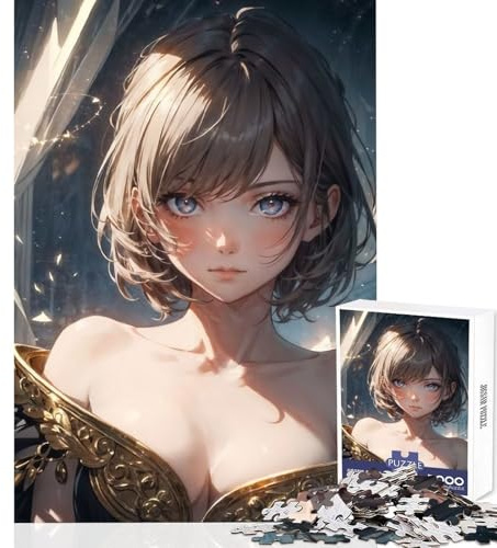 1000-teiliges Puzzle Anime-Mädchen Luna Heimdeko-Spielzeug tolles Geschenk praktisches Spiel fördert Entspannung und geistige Aktivität Größe 38x26cm