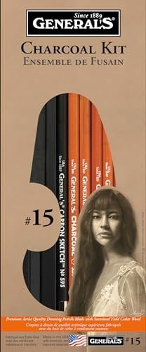 General Pencil Charcoal Kit 11pcs-