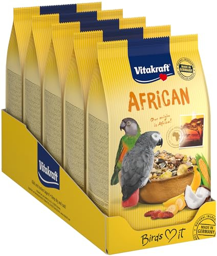 Vitakraft African Parrot Food - Large Breeds 750 g (Pack of 5)