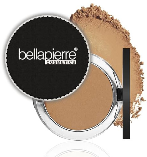 bellapierre Compact Mineral Foundation SPF 15 | Vegan und tierversuchsfrei | Hypoallergen | Vollständige Abdeckung – 10 Gramm - Brown Sugar